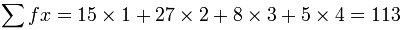 fx 的总和